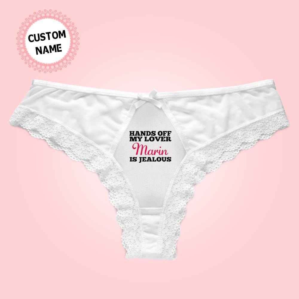 Personalized Panties Custom Name Lace Panties Gifts for Wife