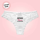 Personalized Panties Custom Name Lace Panties Gifts for Wife