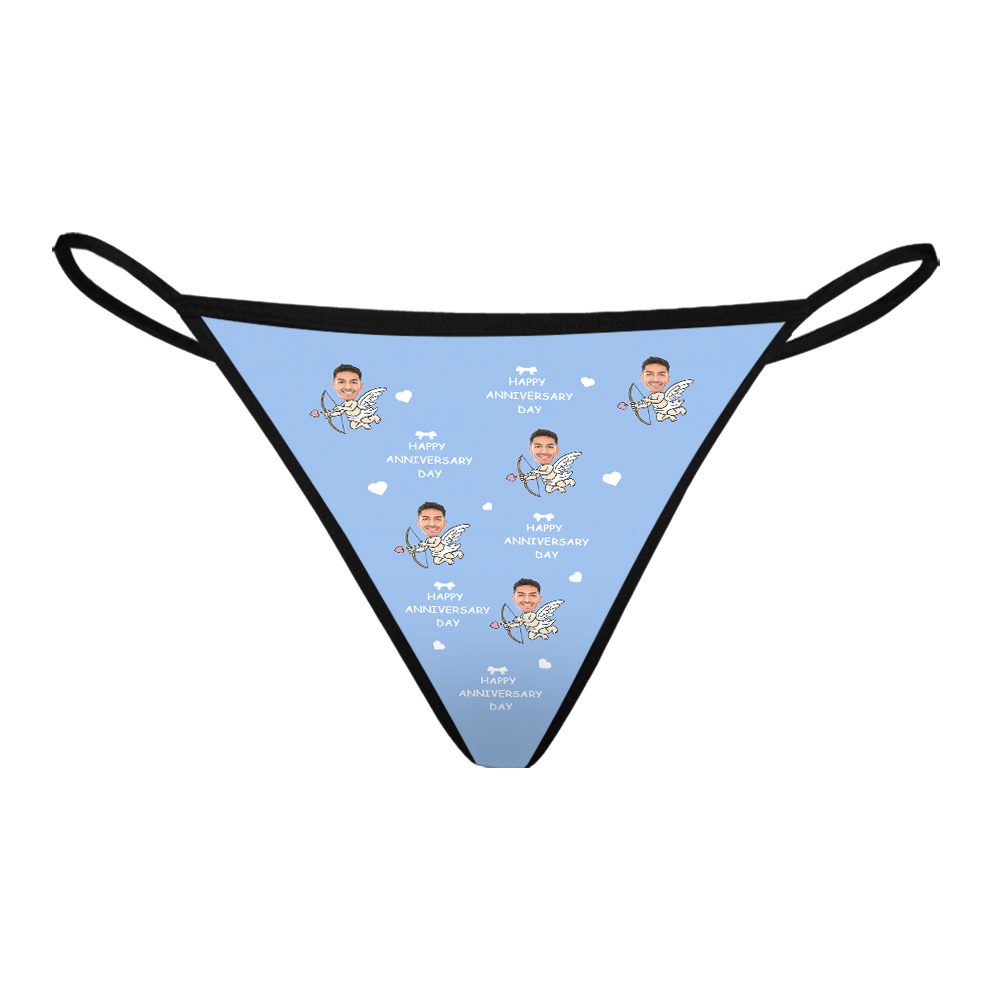 Personalised Valentine's Day Thong | Custom Underwear Gift For Her