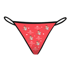 Personalised Valentine's Day Thong | Custom Underwear Gift For Her