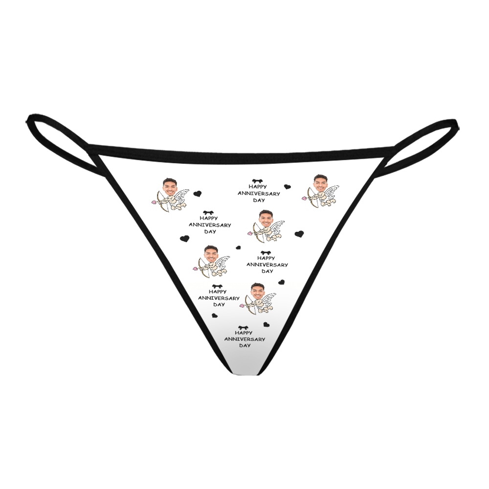 Personalised Valentine's Day Thong | Custom Underwear Gift For Her