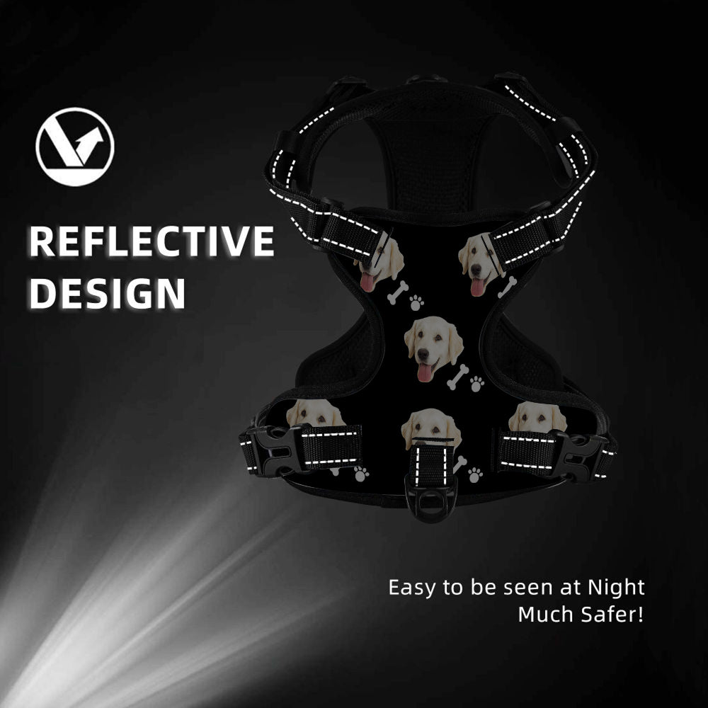 Angle showing ergonomic shape and chest support of personalised breathable harness — designed for comfort and control