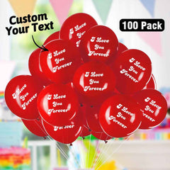 Personalised Balloons Latex Balloon Custom 100 Pack Birthday Party Balloon Party Decor Wedding Decor