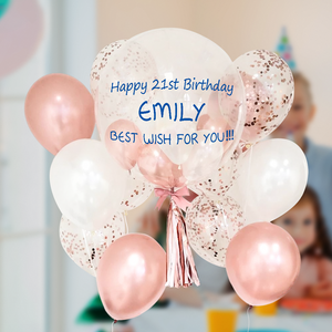 Custom Bobo Transparent Balloons Kit Stickers DIY for Wedding Birthday Party Decorative Supplies