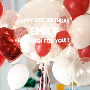 Custom Bobo Transparent Balloons Kit Stickers DIY for Wedding Birthday Party Decorative Supplies