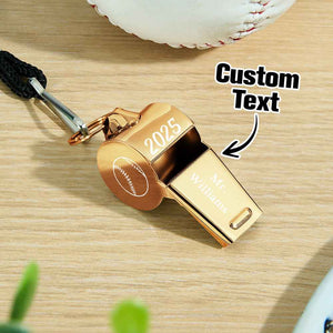 Custom Text Pattern Whistle Gift for Coach Personalized Gift for P.E. Teacher Back to School Gift