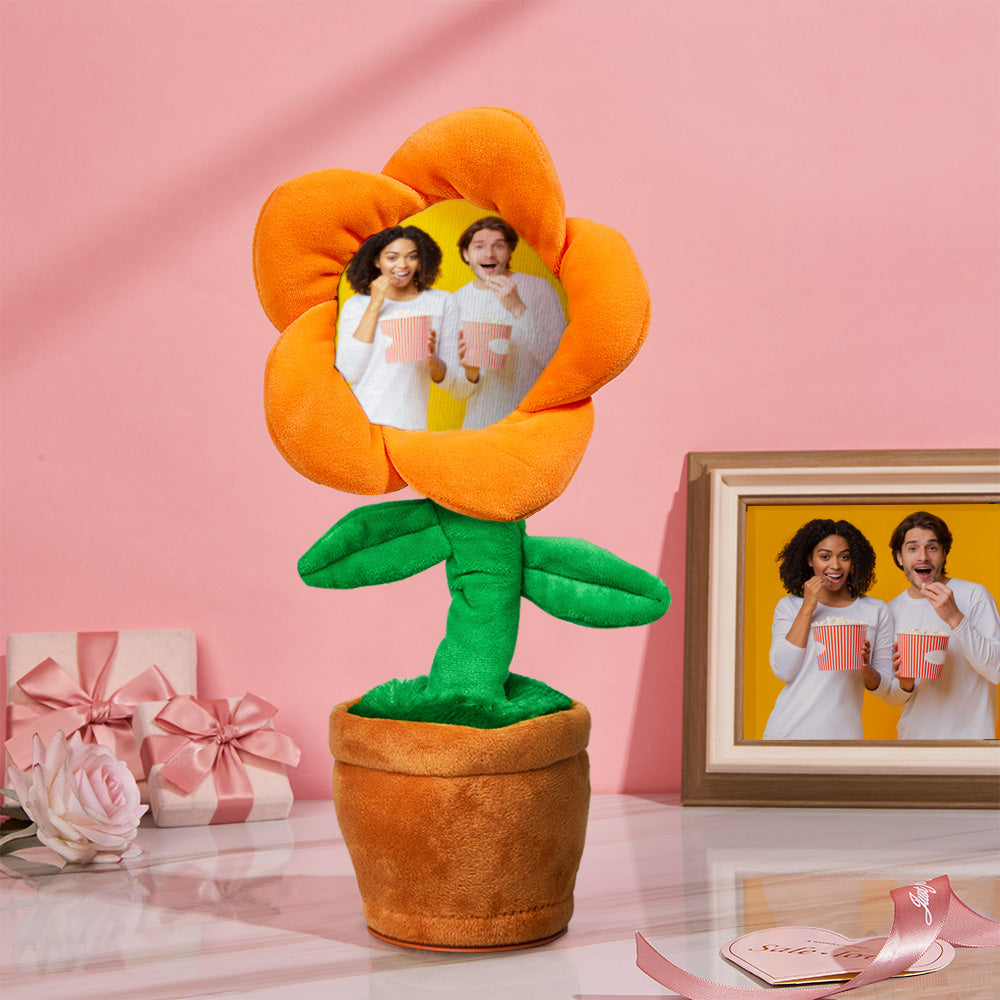 Custom Photo Dancing Plant Recording Music Sunflower Toy