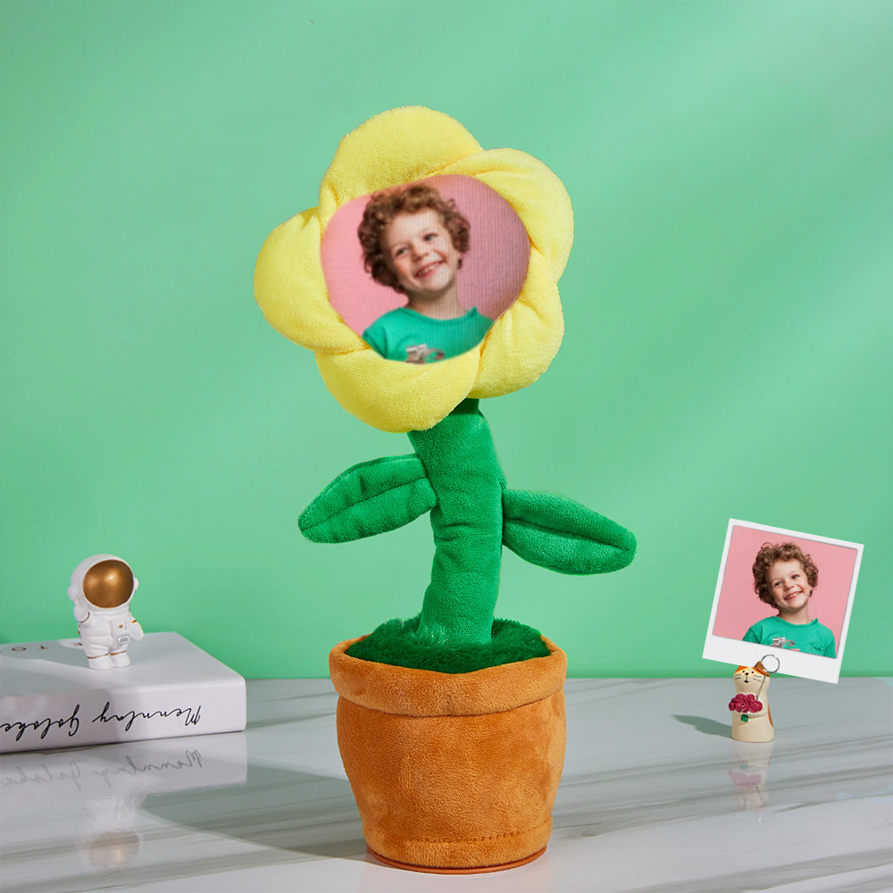 Custom Photo Dancing Plant Recording Music Sunflower Toy
