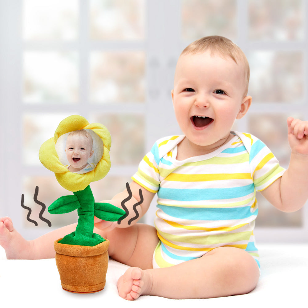 Custom Photo Dancing Plant Recording Music Sunflower Toy