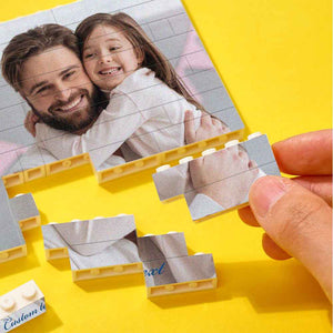 Personalized Gift Custom Building Brick Photo Block Personalised Brick Puzzles Gift for Mom