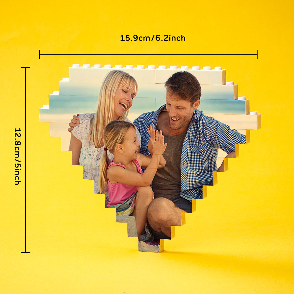 Custom Diamond Photo Building Brick Block - Personalised Gift with UV Print