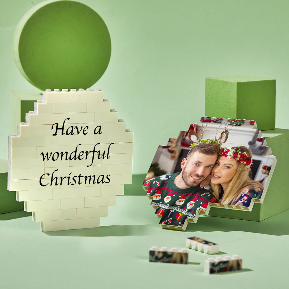 Children stacking personalised photo blocks featuring family portraits – custom photo building blocks that promote storytelling and fine motor skills