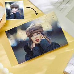 Custom Building Block Puzzle Personalized Cartoon Photo Brick Horizontal Toy Christmas Gifts