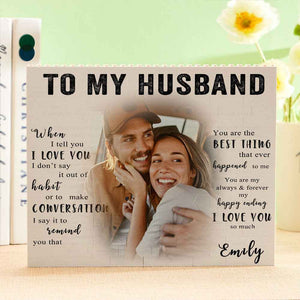 Custom Building Block Puzzle Personalized Photo Brick To My Husband