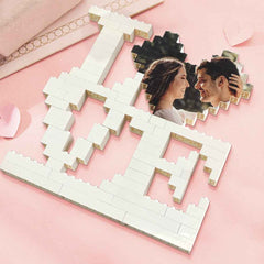 Personalised LOVE Building Bricks Puzzle with Photo