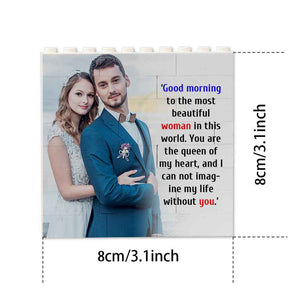 Custom Building Block Puzzle Square Photo Block Frame Gifts for Her