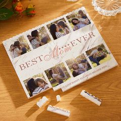 Custom Building Block Puzzle - Horizontal Trio Photo Brick | Personalised Gift for Mum, Family & Friends