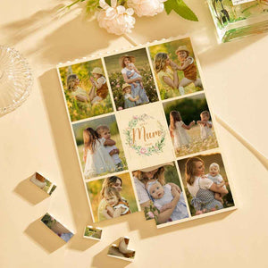 Custom Building Block Puzzle Vertical Building Photo Brick Best Mum Ever