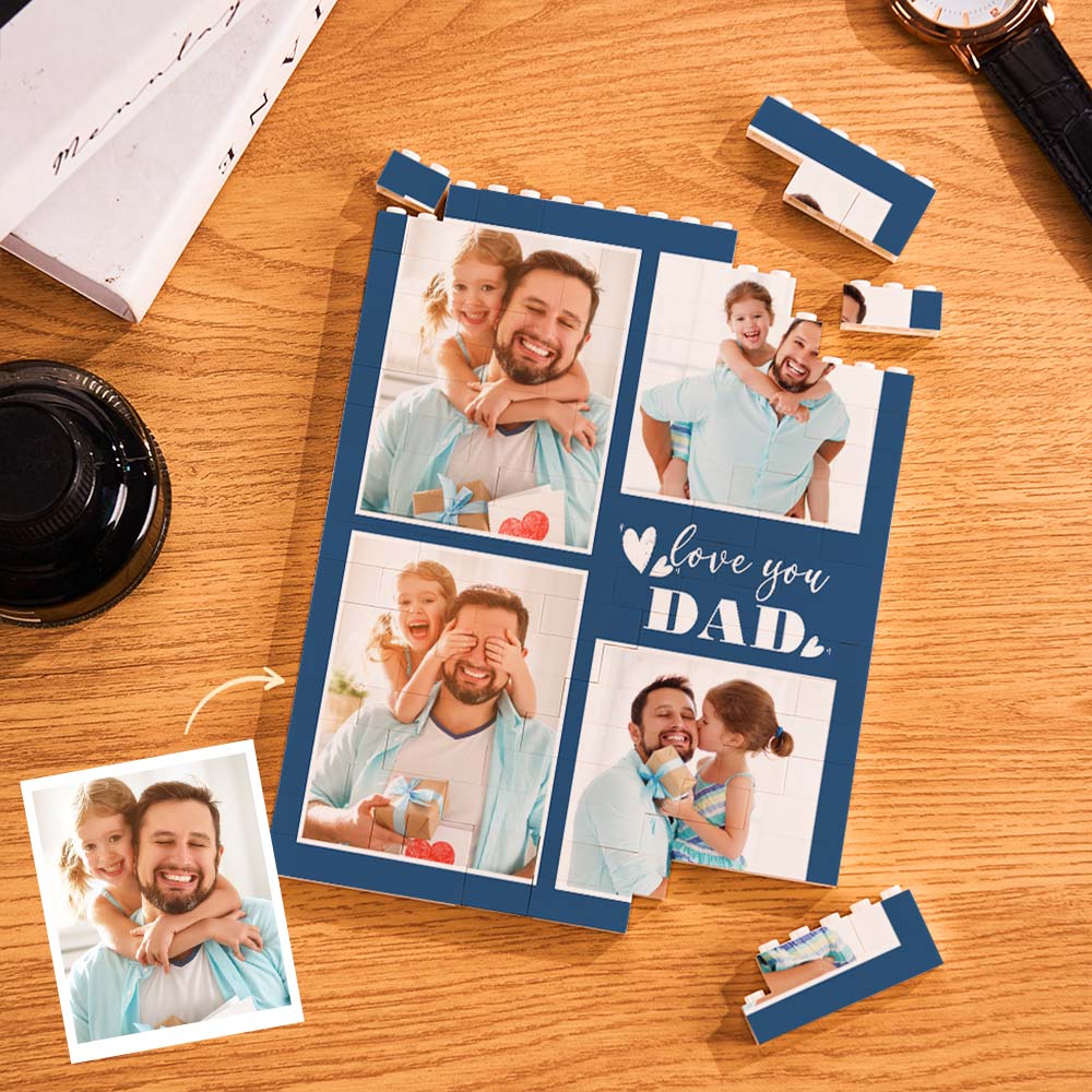 Personalised Photo Building Block Puzzle | Father's Day Gift Idea