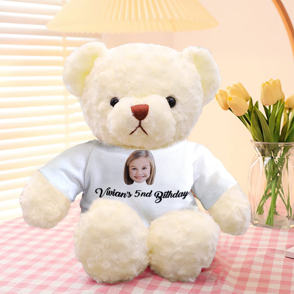 Custom teddy bear wearing outfit, 11.81in personalised gift ideal for birthdays and graduations