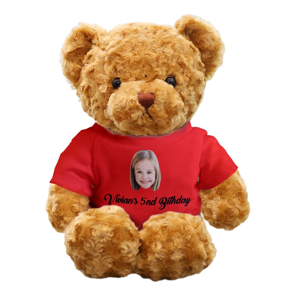 Alternative style personalised teddy bear, 30cm soft plush with removable clothes – custom keepsake gift