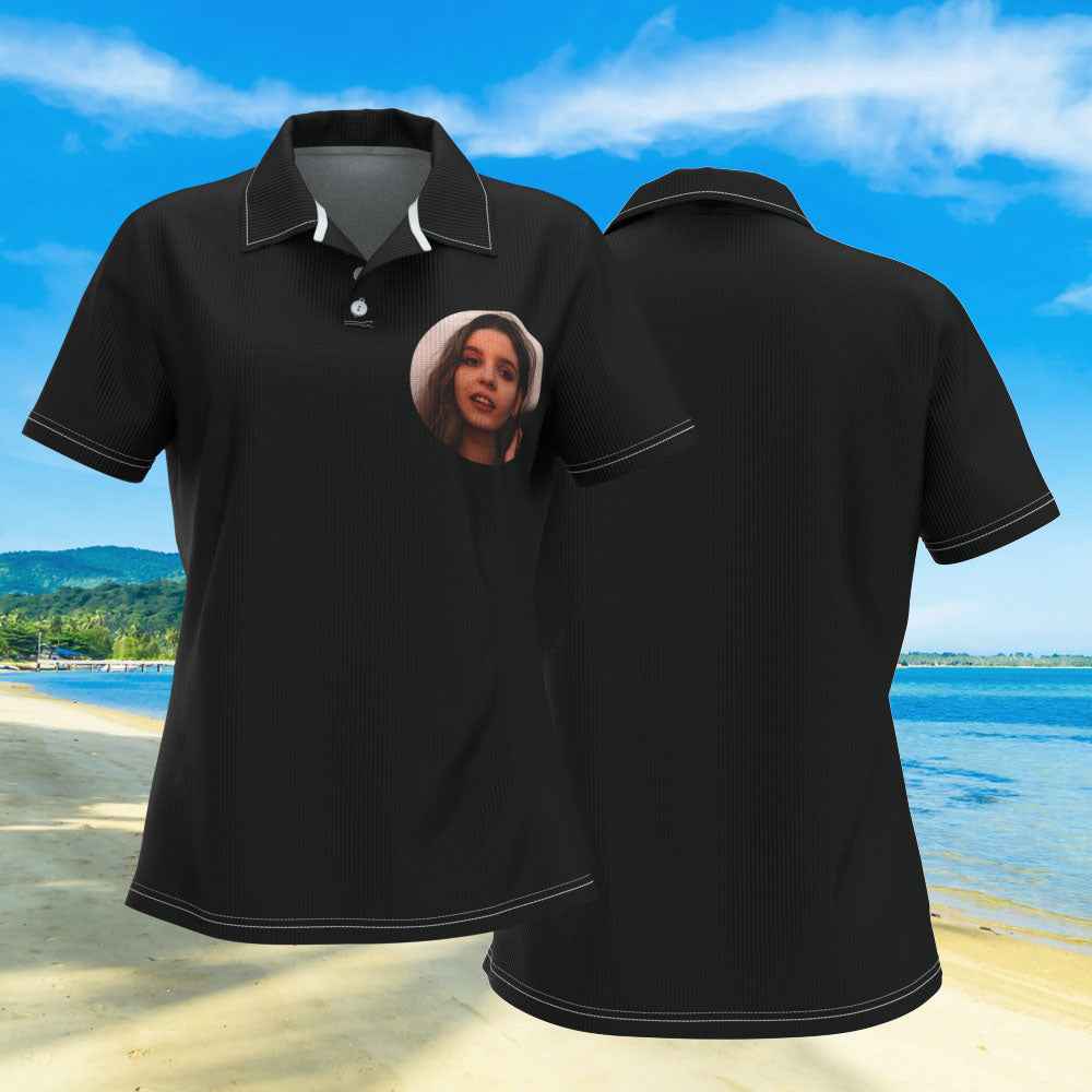Custom Face or Logo Polo Shirt for Her