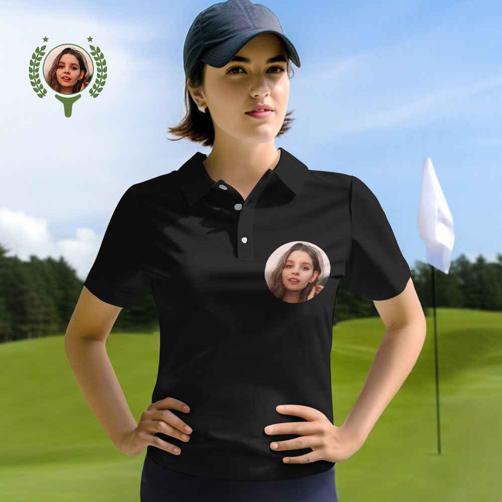 Custom Face or Logo Polo Shirt for Her