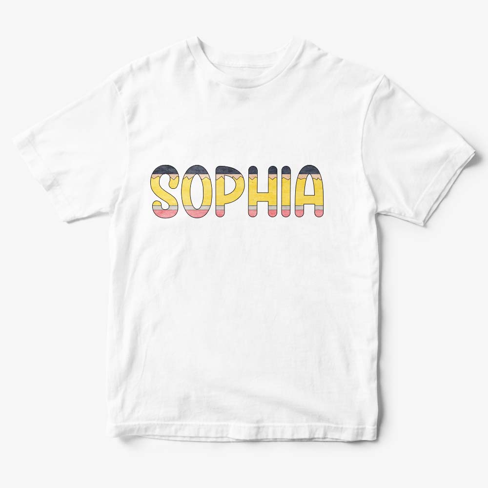 Close‑up of fabric texture and print quality on personalised Back to School T‑shirt
