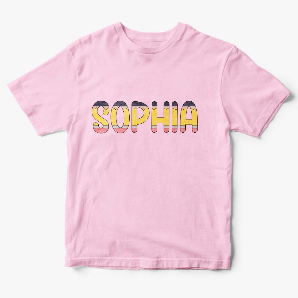 Multiple size options displayed for personalised Back to School T‑shirt — choose size at checkout