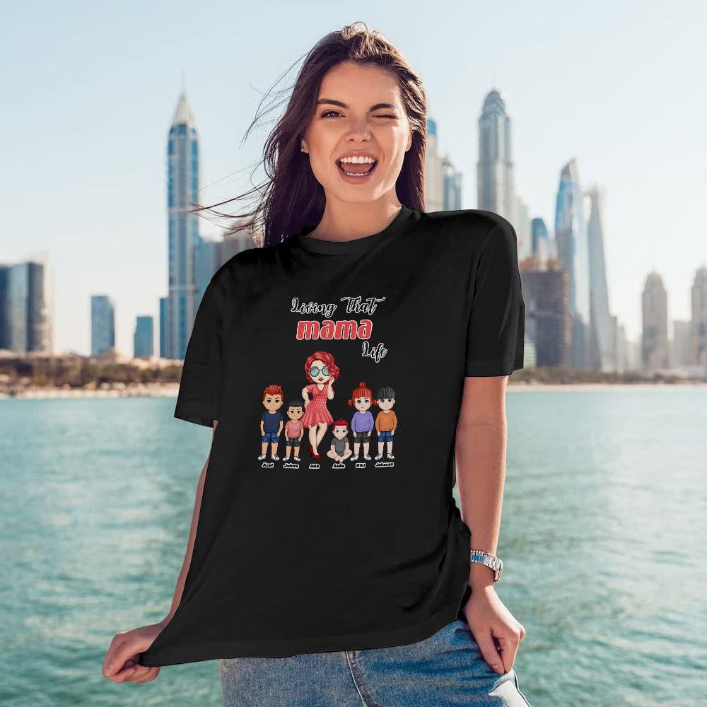 Personalised Engraved T-Shirt - Grandma Life Pretty Girl Gift Customisable Print