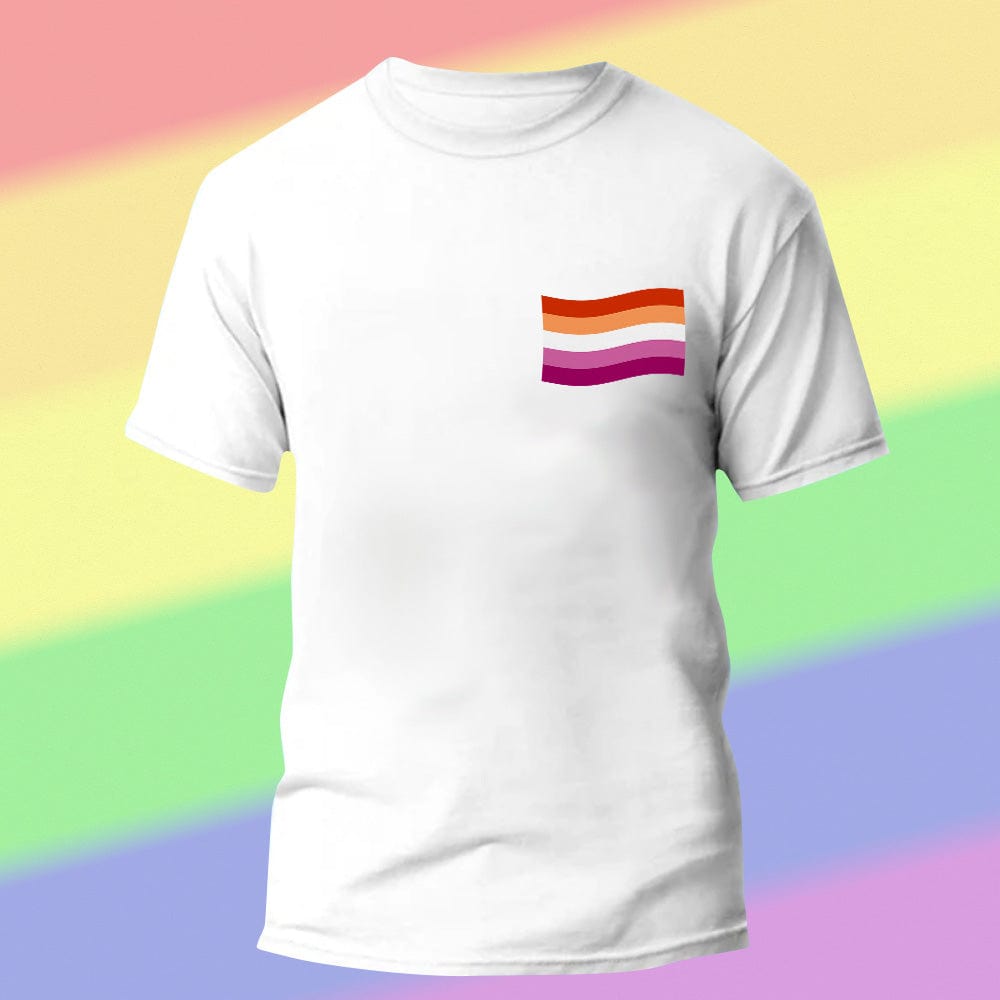 Mock-up showing how to upload artwork and add personalised text to the custom pride tee - personalised LGBTQ shirt ordering example