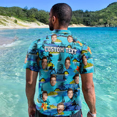 Custom Photo Hawaiian Shirt For Men - Personalised Beach Shirt