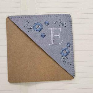 Personalized Bookmark with Initial Custom Embroidered Bookmark Gift for Book Lovers