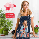 Customised Cooking Apron Personalized Photo I Love You Apron