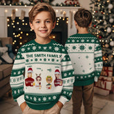 Personalised Christmas Cartoon Ugly Jumper | Kids' Customisable Festive Gift