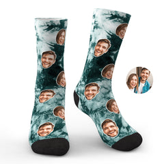 Custom Photo Face Socks - Personalised Tie Dye Creative Gifts