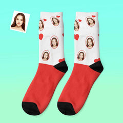 Custom Photo Thick Socks Custom Face Love Warm Gifts