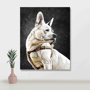 Custom DIY Framed Oil Painting – Birthday Gift for Pet Lovers