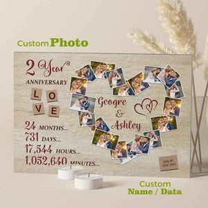 Custom Photo Text Wall Decor Anniversary Gifts