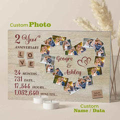 Custom Photo Text Wall Decor Anniversary Gifts