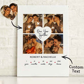Personalised Canvas Prints With Names And Photos Gift For Couples On Valentine's Day