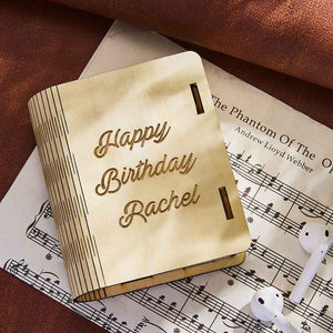 Custom Heart Guitar Picks with Guitar Shaped Box Personalized Wooden Box Valentine's Day Gifts