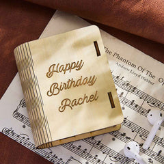 Custom Heart Guitar Picks with Guitar Shaped Box Personalized Wooden Box Valentine's Day Gifts