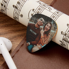 Custom Music Code Guitar Pick - Personalised Photo Engraved Plectrum