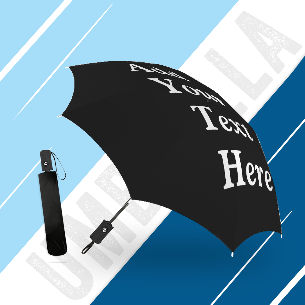 Personalised Foldable Umbrella with Custom Text | Unique Wedding & Family Gift