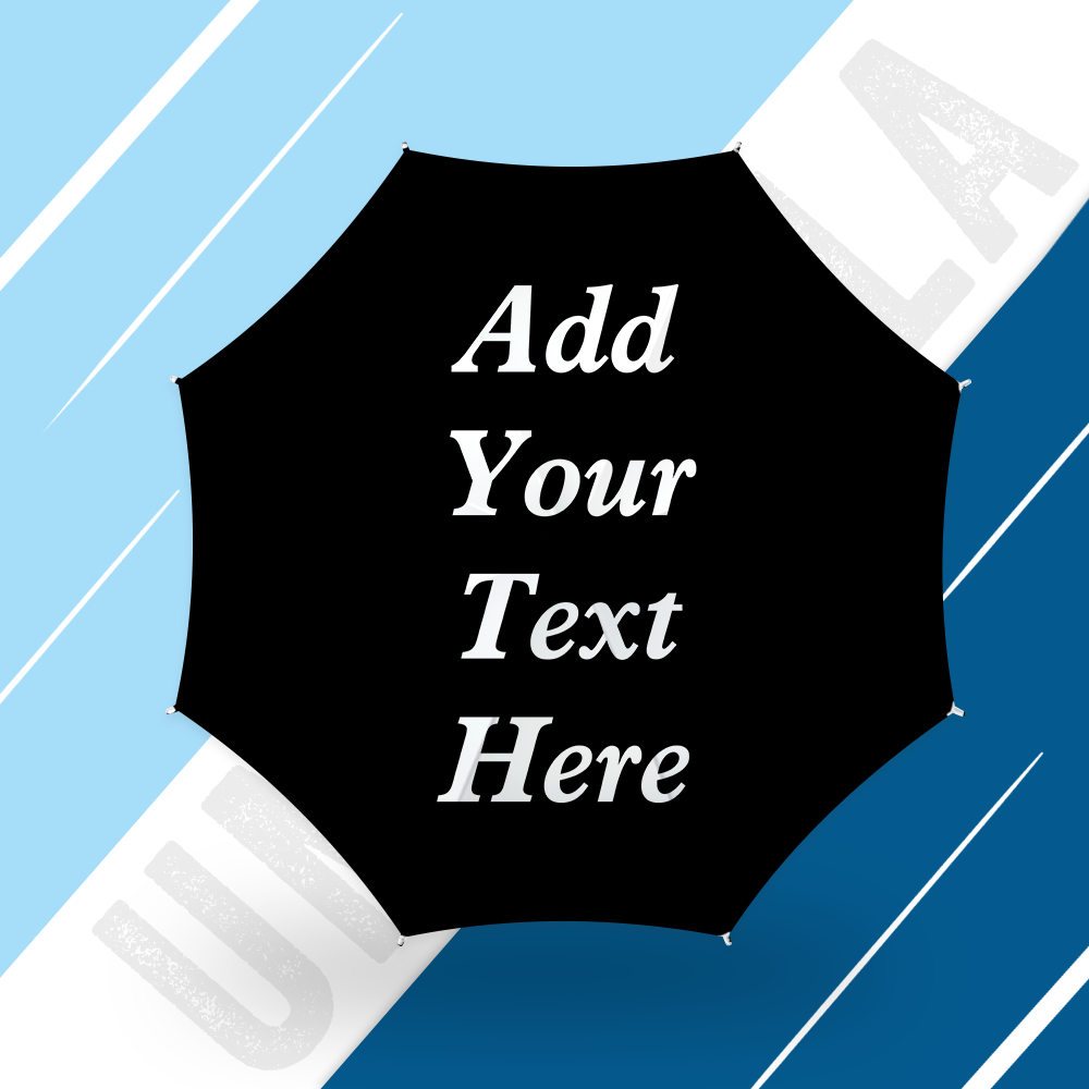 Personalised Foldable Umbrella with Custom Text | Unique Wedding & Family Gift