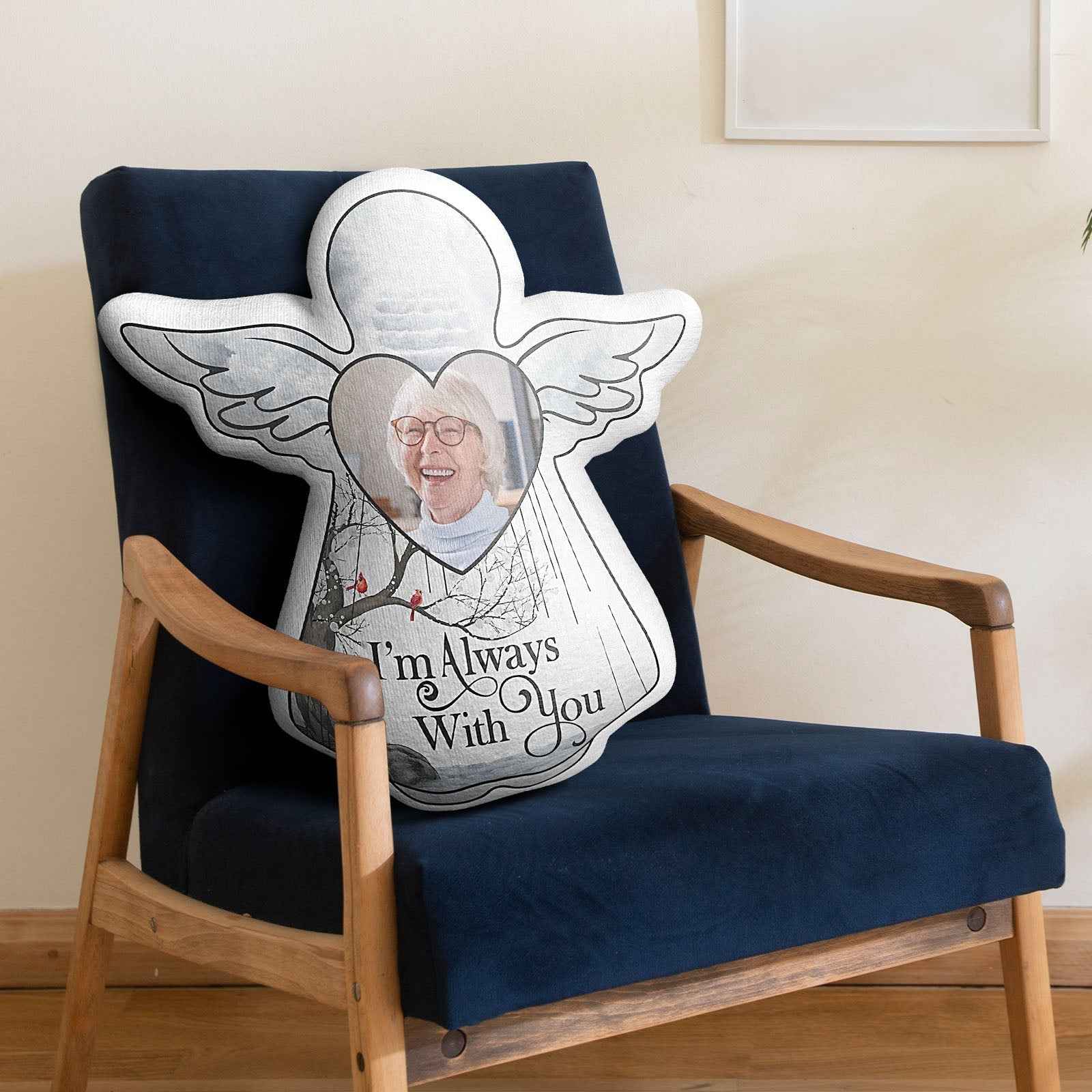 Custom Photo Pillow I'm Always With You Memorial Gift For Family Friends