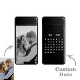 Custom Photo Lighter Engraved Calendar Lighter Valentine's Gift For Lovers