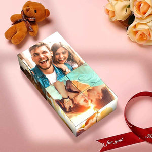 Custom Magic Cube Photo Cube Ring Box Rhombic Gifts