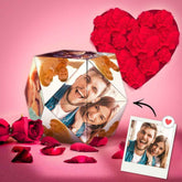 Custom Magic Cube Photo Cube Ring Box Rhombic Gifts